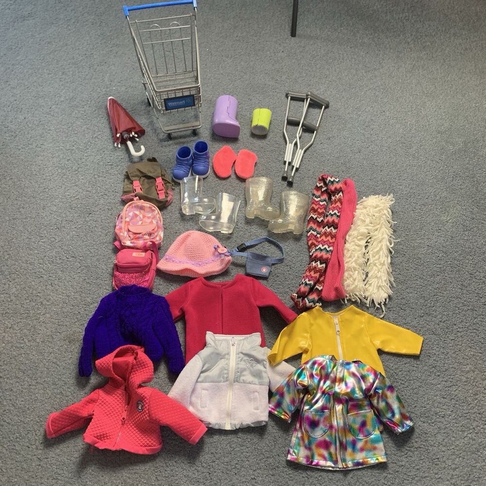 American Girl AND OG Doll Mixed Lot Clothing And Accessories 20+ Pieces